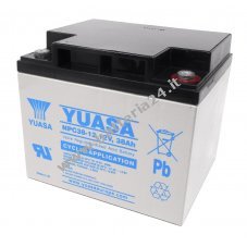 YUASA Batteria ricaricabile al piombo NPC38 12I (resistente ad uso ciclico)