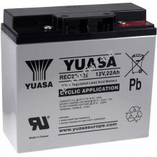batteria di ricambio YUASA  per trolley per il golf, sedie a rotelle, camper, scooter elettrici  12V 22Ah resistente ai cicli