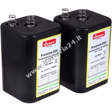 batteria di ricambio a blocco 4R25 6V per torcia Nissen   confezione da 2 batteria IEC 4R25