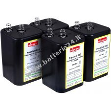 batteria di ricambio a blocco 4R25 6V per torcia Nissen   confezione da 4 batteria IEC 4R25