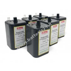 4R25 6V Nissen batteria a blocco per lampade da cantiere,illuminazione, lampeggianti set da 6