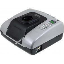 Caricabatteria compatibile con Powery con USB per Trapano avvitatore Black & Decker PS3650K