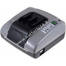 Caricabatteria compatibile con Powery con USB per martello perforatore Hitachi DV 24DV