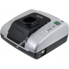 Caricabatteria compatibile con Powery con USB per Troncatrice Ryobi MS181