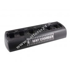 Caricabatteria compatibile con da 6 batteria per radiotrasmettitori Gecolore nero l Electric modello M4850P7ARAD1285