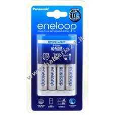 caricabatteria Panasonic eneloop BQ CC18 incl. nr. 4 batteria Panasonic eneloop AA 1900mAh