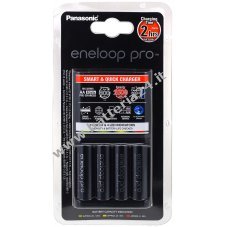 caricabatteria Panasonic eneloop BQ CC16 incl. 4 batteria AA Eneloop Pro 2500mAh