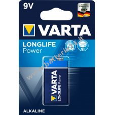 Batteria Varta tipo PP3 confezione da una a blocco 9V