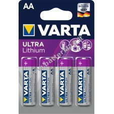 Varta Ultra Lithium AA Mignon confezione da 4 pz.