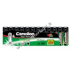 Batteria Camelion Super Heavy Duty R6 / Mignon / AA (5 Confezioni da 12 )