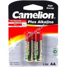 Batteria Camelion Mignon LR6 AAA Plus alcalina confezione da 2