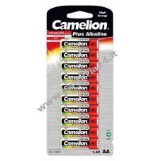 Batteria Camelion Mignon LR6 AA Plus alcalina confezione da 10