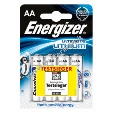 Energizer Ultimate al litio MN1500 confezione da 4 pz.