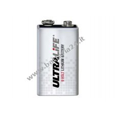 Batteria al litio non ricaricabile Ultralife modello CR V9 9V blocco