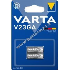 Batteria alcalina Varta V23A V23GA 23AE 12V 2er Blister