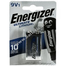 batteria Energizer Ultimate Lithium MN1604 9V a blocco in Blister
