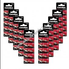 100 pezzi Camelion a bottone, batteria per orologio LR41 AG3 (10x blister da 10)