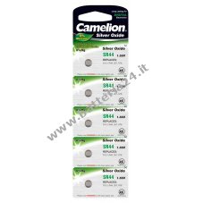 Camelion Batteria per orologi , calcolatrici SR44 / G13 / LR44 / 357 / A76 confezione da 5
