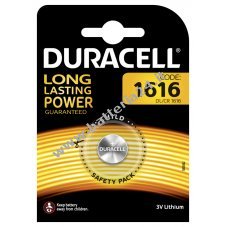 Piletta al litio Duracell CR1616 Blister di 1