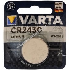 Batteria a bottone al litio Varta Electronic CR2430 3V 1 blister