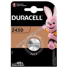 Piletta al litio Duracell CR2450 Blister di 1