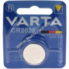 Varta litio a bottone CR2025 DL2025 1 blister