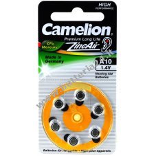 Camelion Pila per apparecchi acustici A10 ZL10 PR70 PR536 AE10 DA10 10AE V10AT PR230 confezione da 6