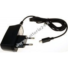 Alimentatore/caricatore Powery con Micro USB 1A per HTC T Mobile myTouch2