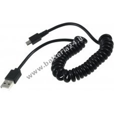 cavo a spirale USB Goodbay da 1 mt. con micro porta USB