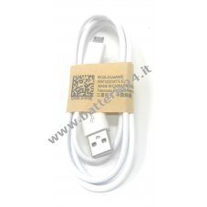cavo caricatore/cavo dati USB originale Samsung per Samsung Galaxy S4 / S4 Mini colore bianco 1m