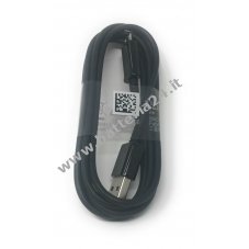 cavo caricatore USB originale Samsung per Samsung Galaxy S4 / S4 mini 1m colore nero