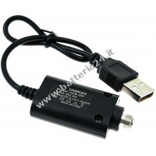 cavo ricarica, caricatore per sigaretta elettronica / shisha tipo USB RT 1103 2 con USB