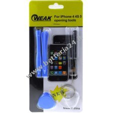 Powery Set di strumenti per Iphone 4, 4s, 5, 5c, 5s, 6, 6 Plus
