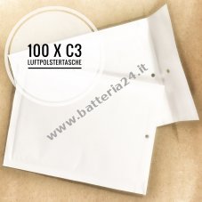 100 x buste polsterate Dimensioni C/3 C3   colore bianco