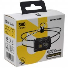 Lampada frontale Nitecore NU20 Classic LED, lampada frontale, USB C, max. 360 lumen