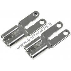 2 Adattatore universale da Faston 4,8 mm a 6,3 mm per batteria al piombo acido