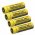 4x batteria Nitecore agli ioni di litio 18650 3400mAh NL1834 protetta