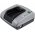 Caricabatteria compatibile con Powery con USB per Trapano avvitatore Black & Decker HP126F2K Firestorm