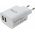 Alimentatore universale Powery per Samsung , iPhone, HTC with 2x USB 2,4A colore bianco